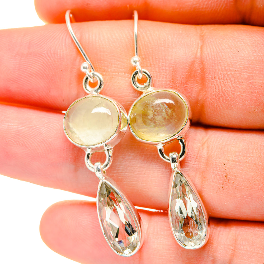 Prehnite Earrings handcrafted by Ana Silver Co - EARR422387