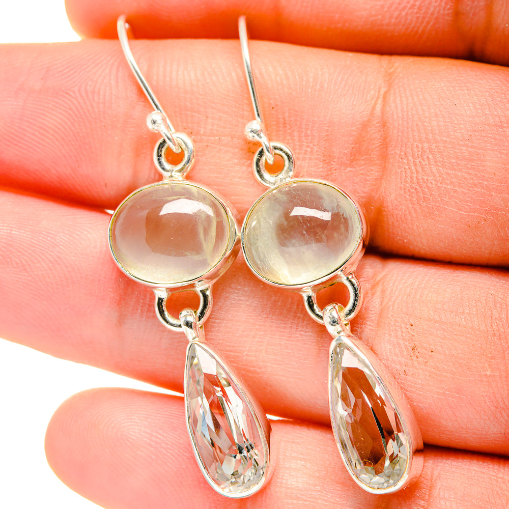 Prehnite Earrings handcrafted by Ana Silver Co - EARR422391
