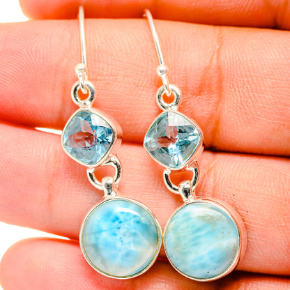 Larimar Earrings handcrafted by Ana Silver Co - EARR422395