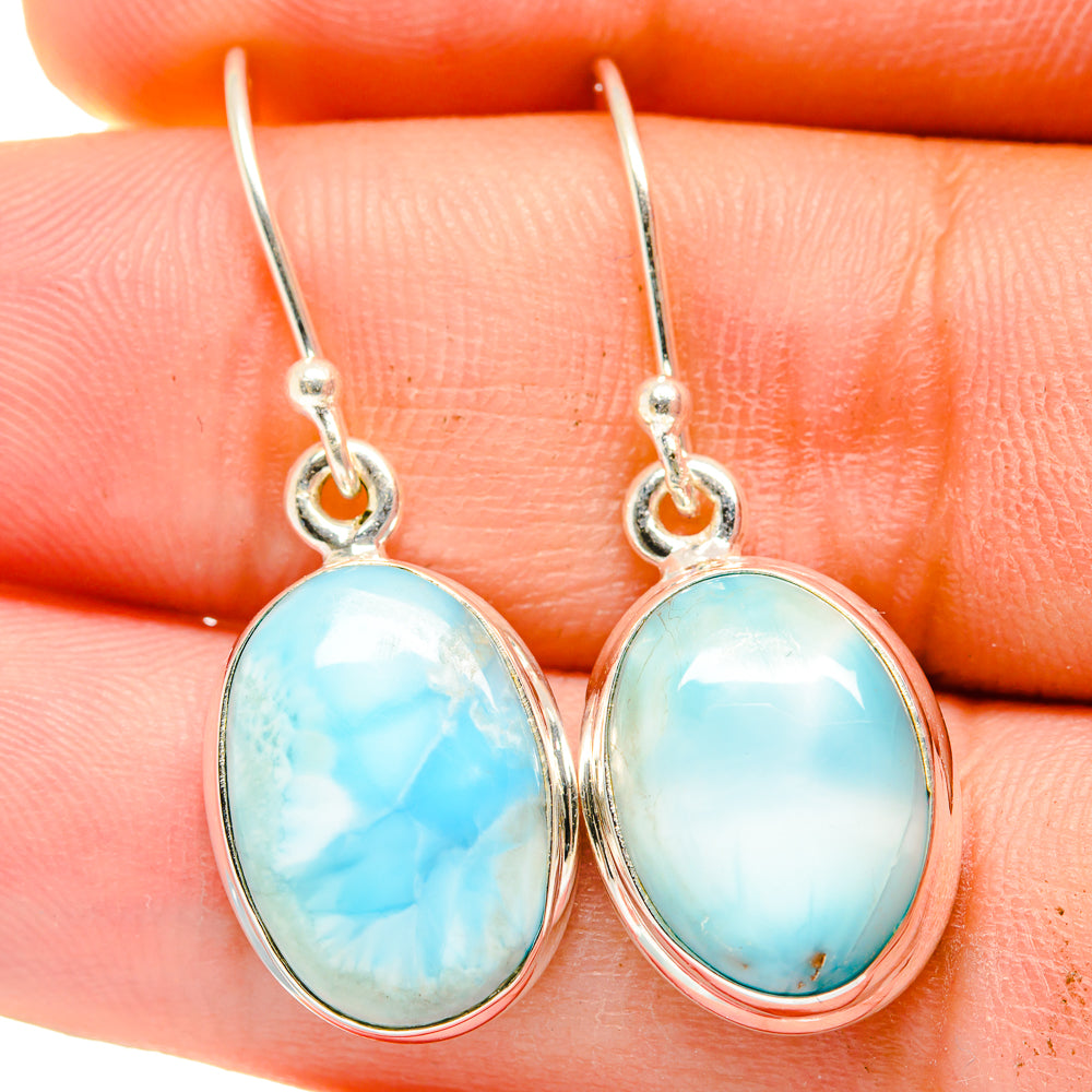Larimar Earrings handcrafted by Ana Silver Co - EARR422398
