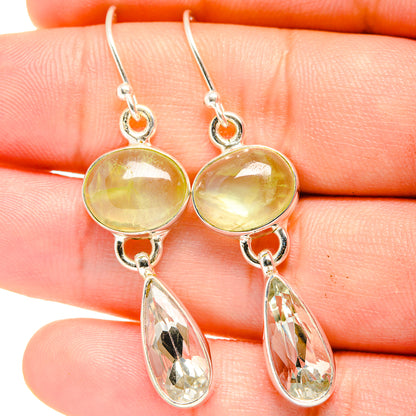Prehnite Earrings handcrafted by Ana Silver Co - EARR422409