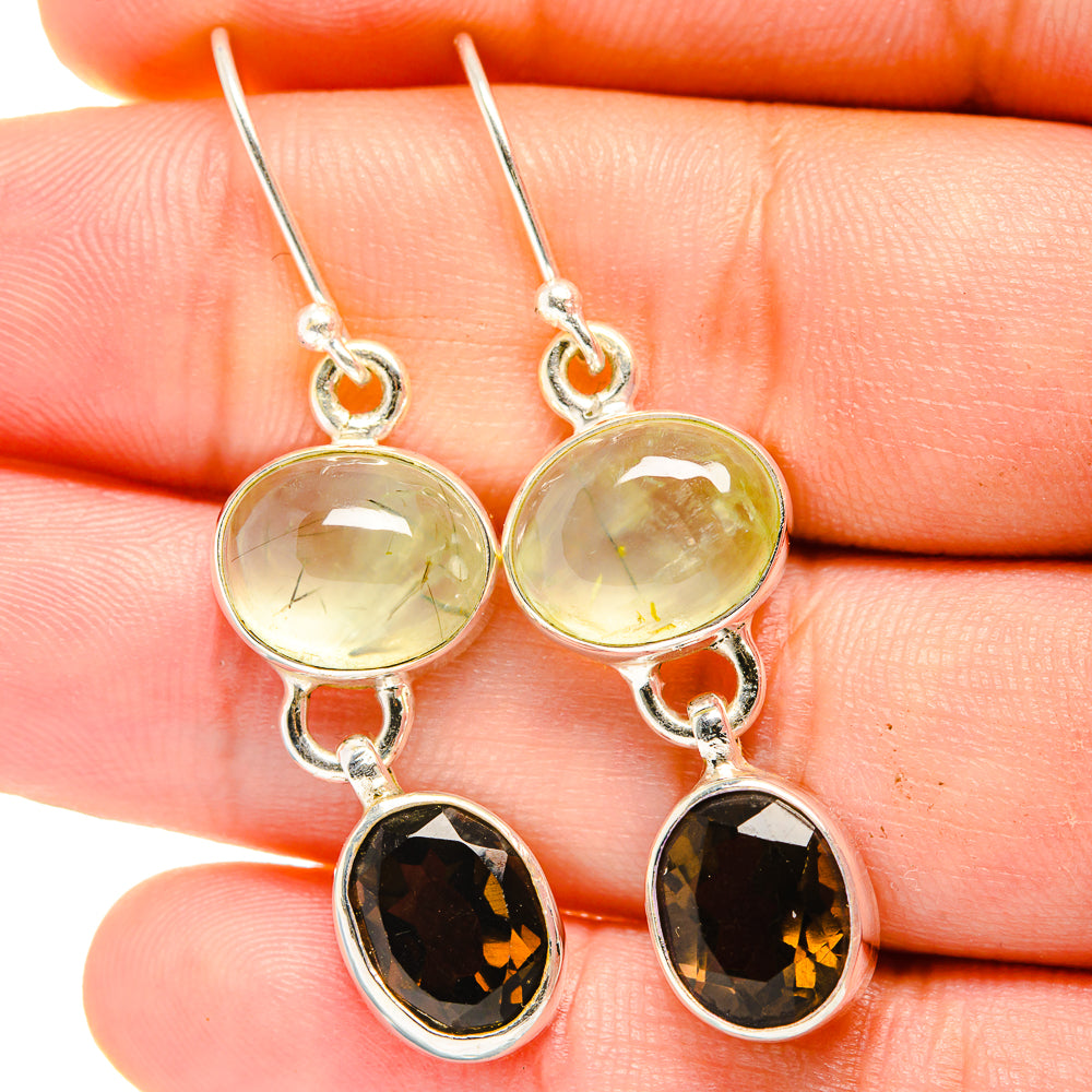 Prehnite Earrings handcrafted by Ana Silver Co - EARR422411