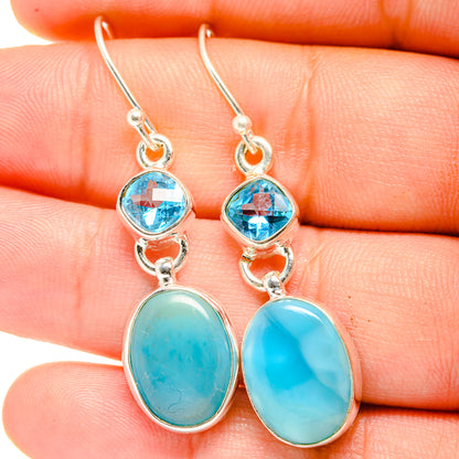 Larimar Earrings handcrafted by Ana Silver Co - EARR422419