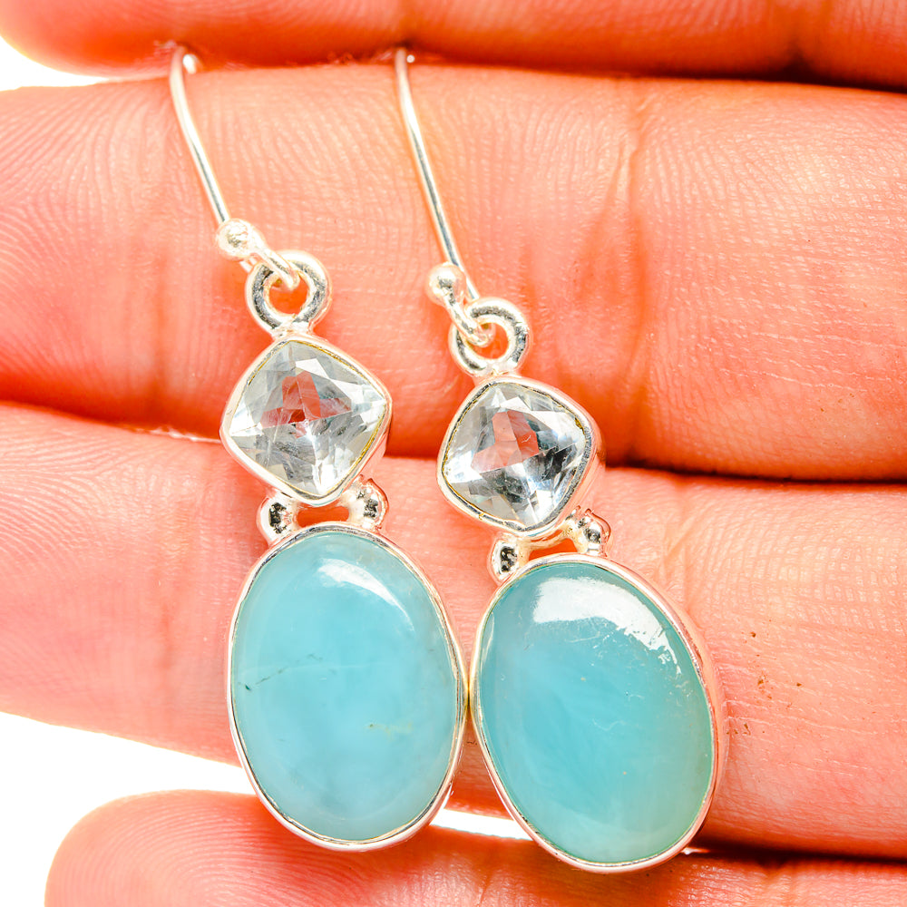 Larimar Earrings handcrafted by Ana Silver Co - EARR422422