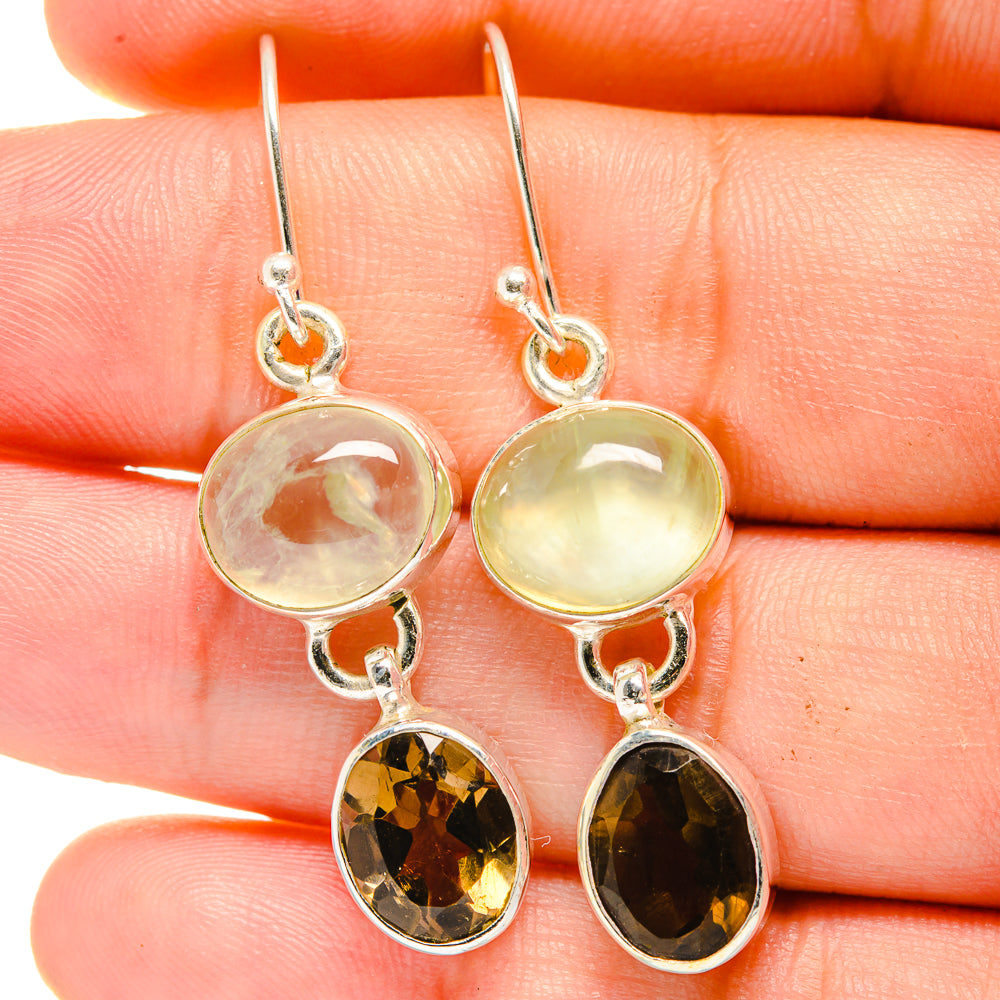 Prehnite Earrings handcrafted by Ana Silver Co - EARR422425