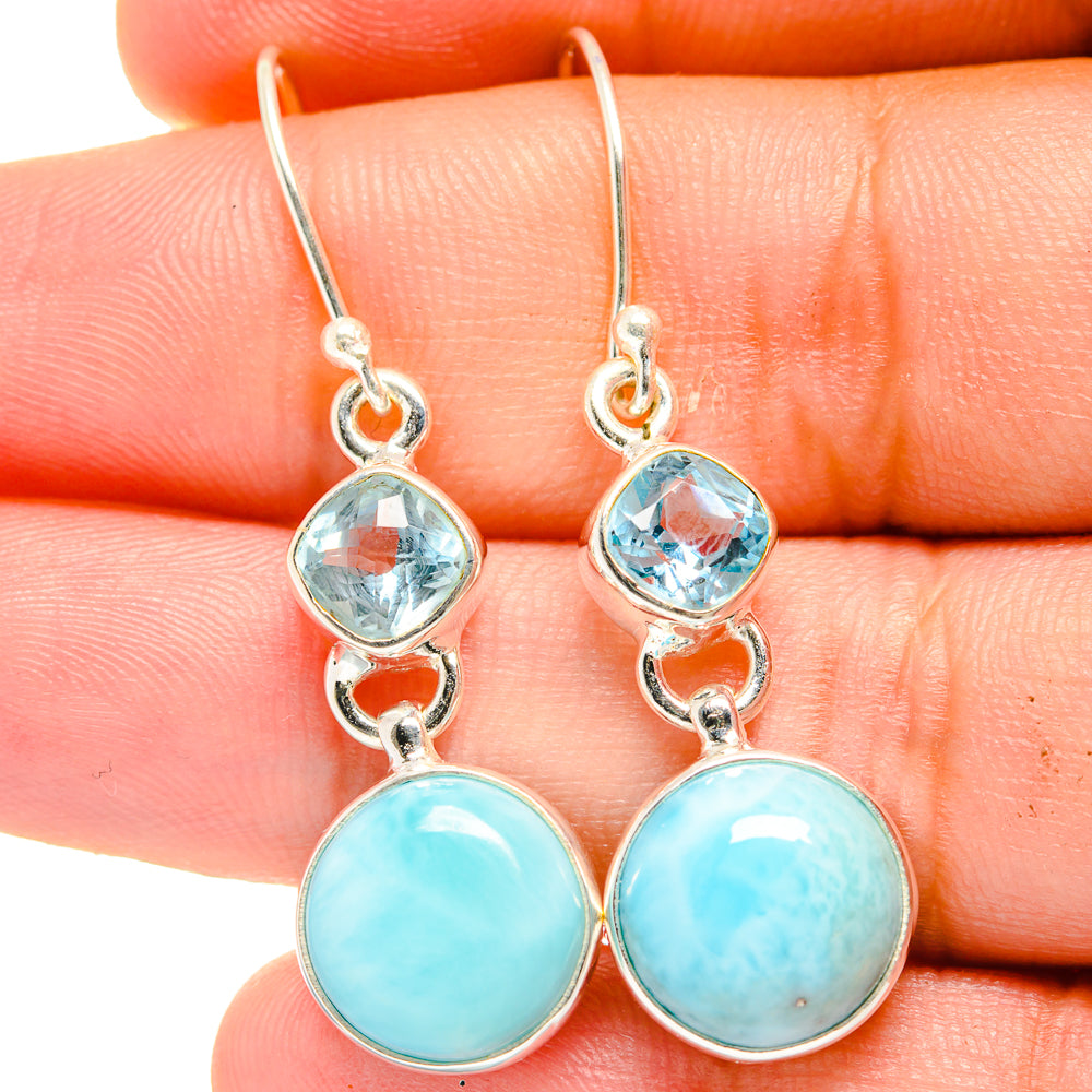 Larimar Earrings handcrafted by Ana Silver Co - EARR422426