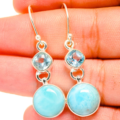 Larimar Earrings handcrafted by Ana Silver Co - EARR422426