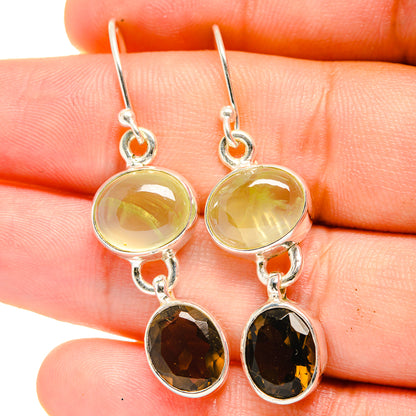 Prehnite Earrings handcrafted by Ana Silver Co - EARR422433