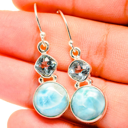 Larimar Earrings handcrafted by Ana Silver Co - EARR422451