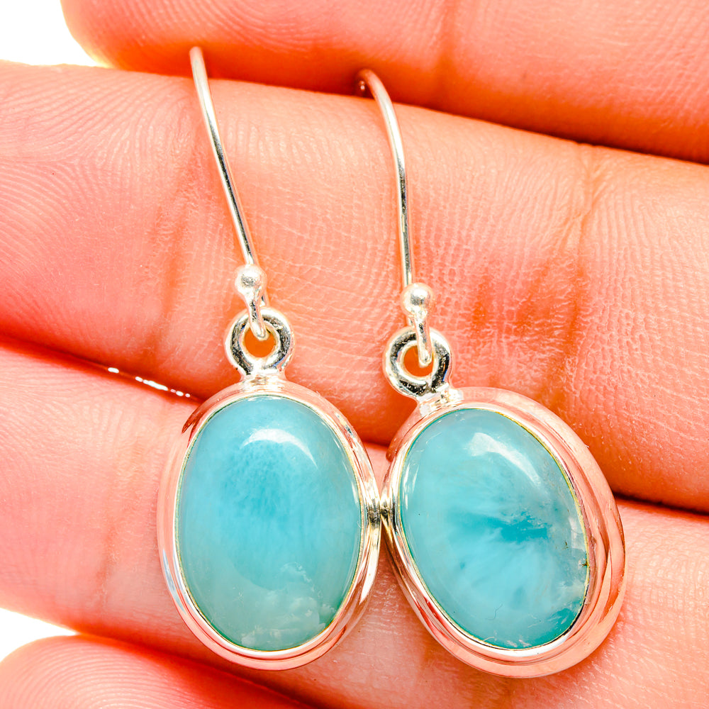 Larimar Earrings handcrafted by Ana Silver Co - EARR422458