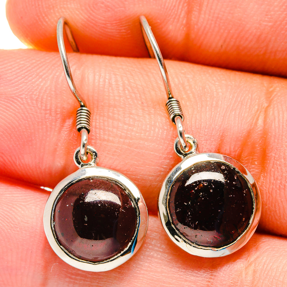 Garnet Earrings handcrafted by Ana Silver Co - EARR422486