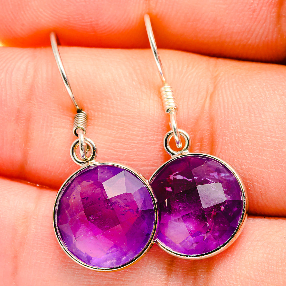 Amethyst Earrings handcrafted by Ana Silver Co - EARR422495