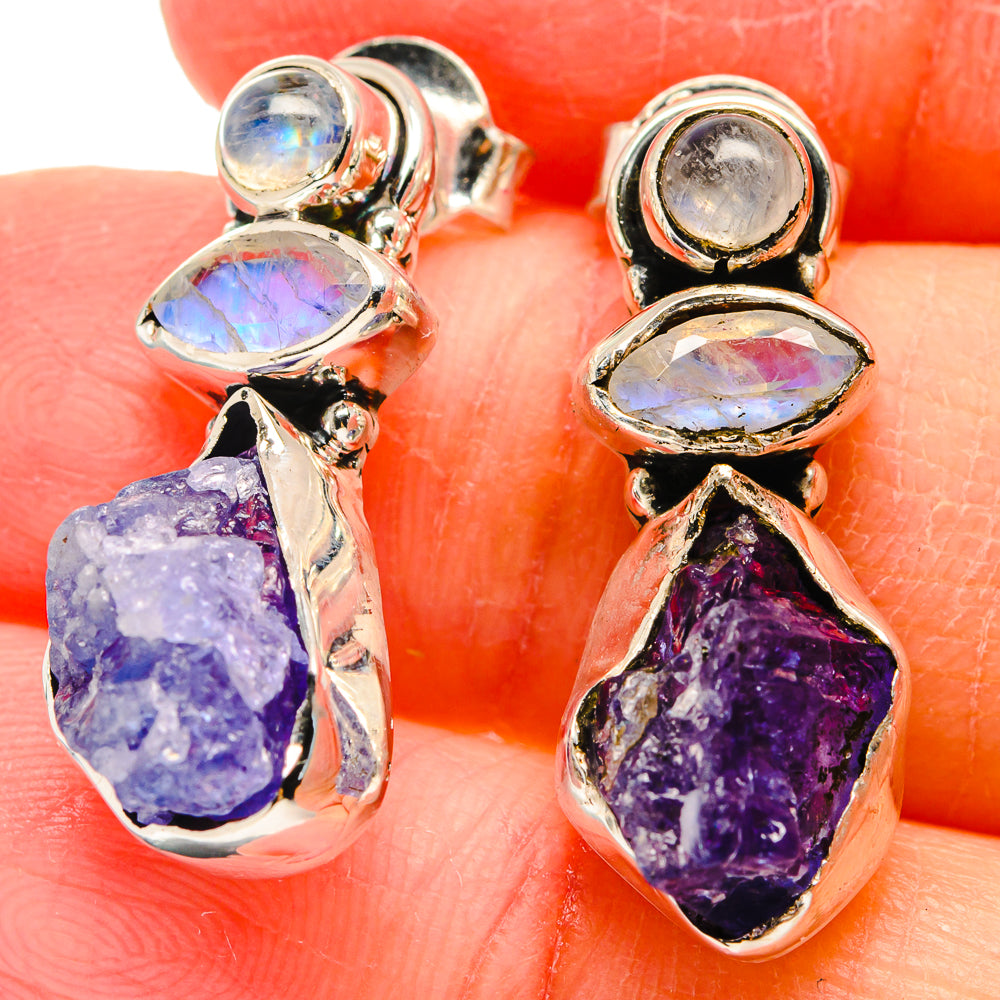 Tanzanite Earrings handcrafted by Ana Silver Co - EARR422515