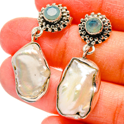 Mother Of Pearl Earrings handcrafted by Ana Silver Co - EARR422522