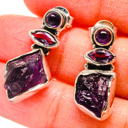 Amethyst Earrings handcrafted by Ana Silver Co - EARR422525