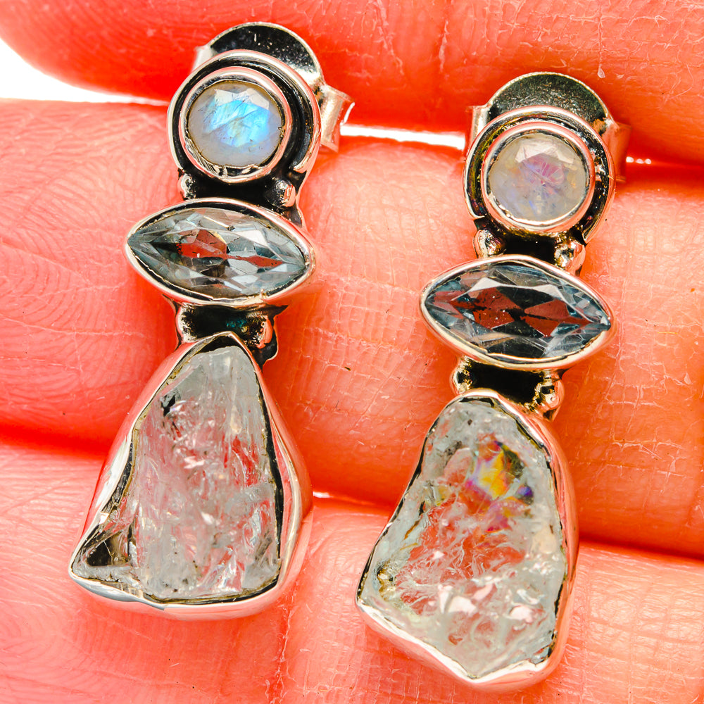 Aquamarine Earrings handcrafted by Ana Silver Co - EARR422536
