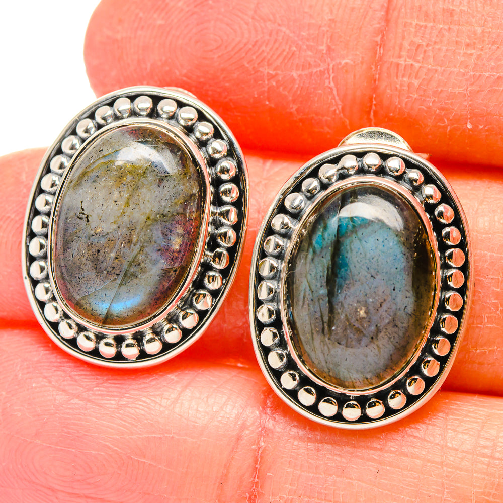 Labradorite Earrings handcrafted by Ana Silver Co - EARR422538
