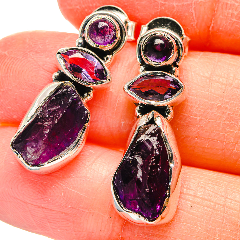 Amethyst Earrings handcrafted by Ana Silver Co - EARR422541