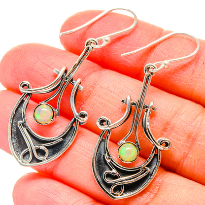 Ethiopian Opal Earrings handcrafted by Ana Silver Co - EARR422545