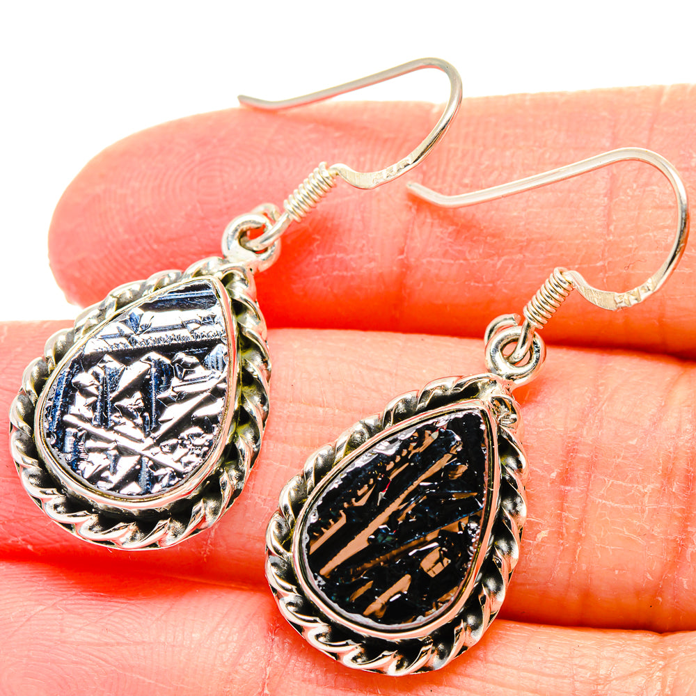 Shungite Earrings handcrafted by Ana Silver Co - EARR422553