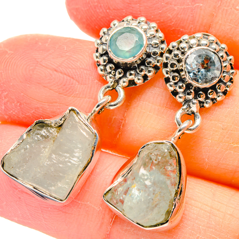 Aquamarine Earrings handcrafted by Ana Silver Co - EARR422554