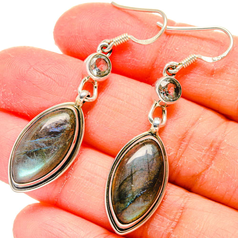 Labradorite Earrings handcrafted by Ana Silver Co - EARR422558