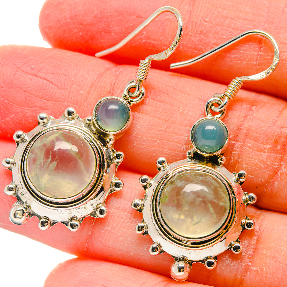Rainbow Moonstone Earrings handcrafted by Ana Silver Co - EARR422559