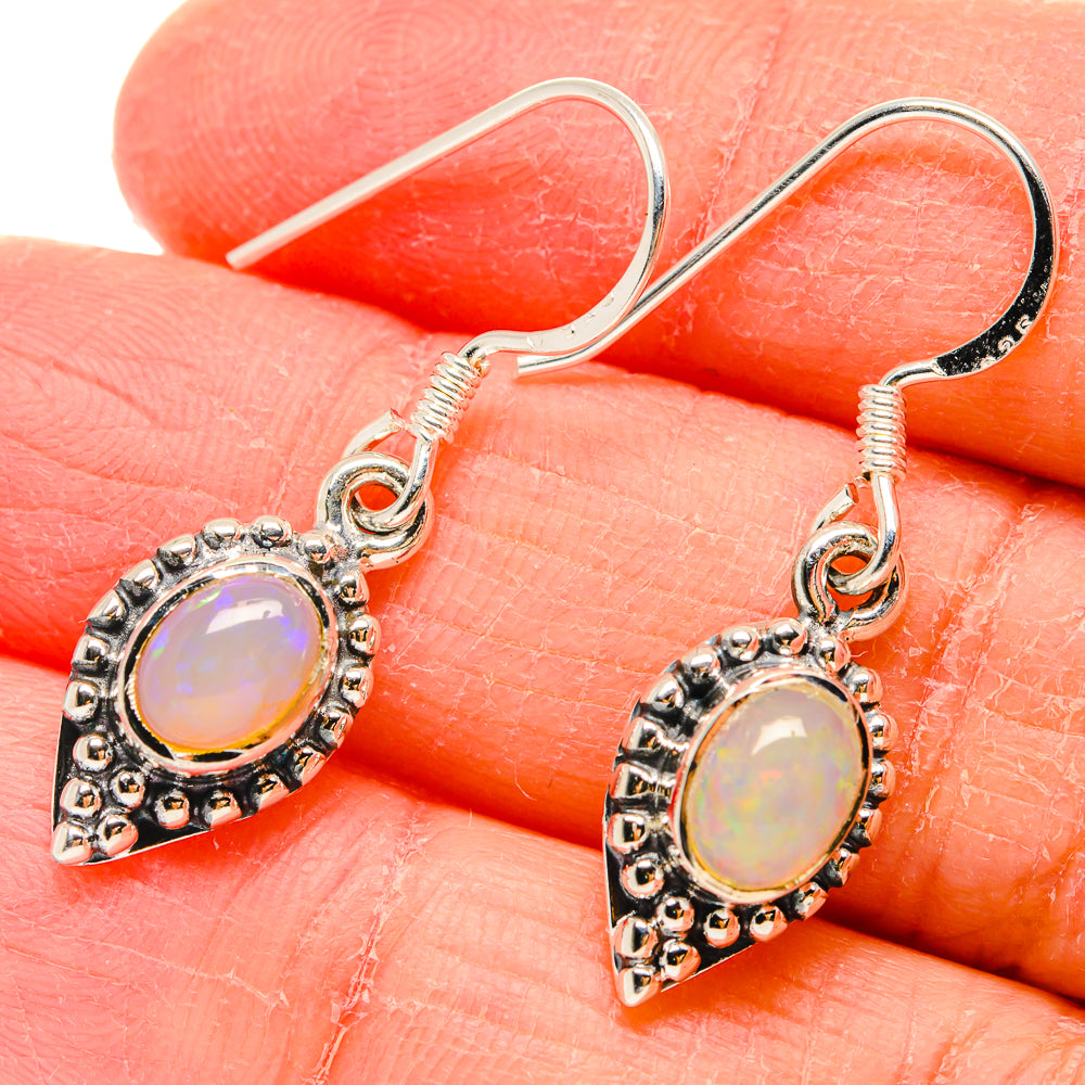 Ethiopian Opal Earrings handcrafted by Ana Silver Co - EARR422580
