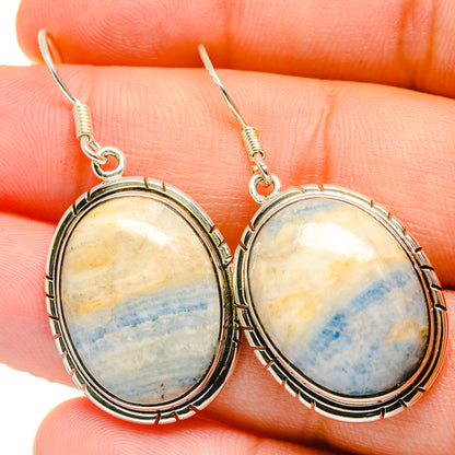 Blue Scheelite Earrings handcrafted by Ana Silver Co - EARR422589