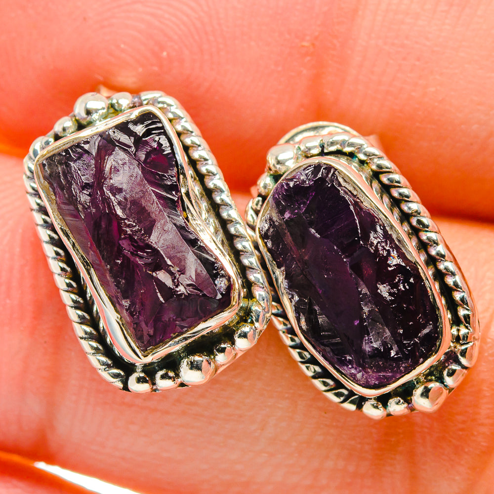 Amethyst Earrings handcrafted by Ana Silver Co - EARR422602