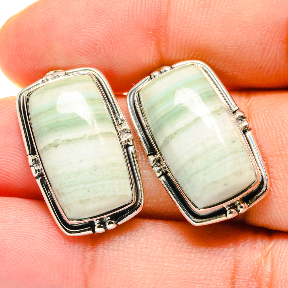 Ocean Jasper Earrings handcrafted by Ana Silver Co - EARR422604