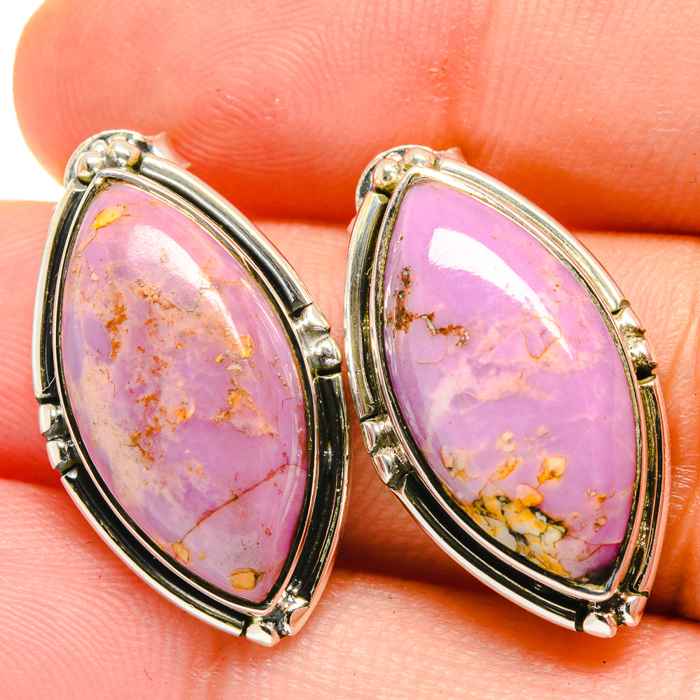 Phosphosiderite Earrings handcrafted by Ana Silver Co - EARR422607