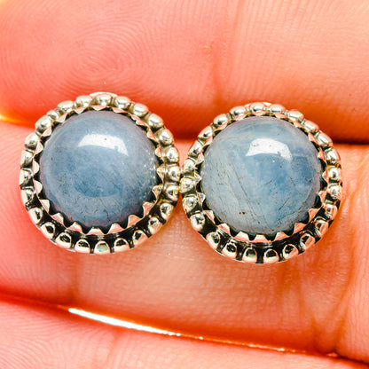 Aquamarine Earrings handcrafted by Ana Silver Co - EARR422615