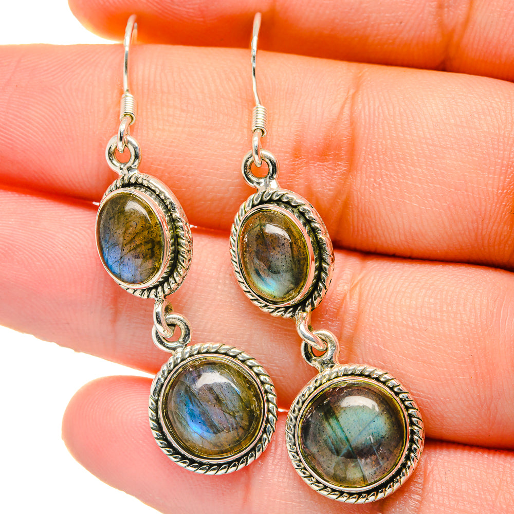 Labradorite Earrings handcrafted by Ana Silver Co - EARR422620