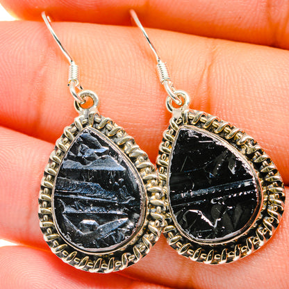 Shungite Earrings handcrafted by Ana Silver Co - EARR422627