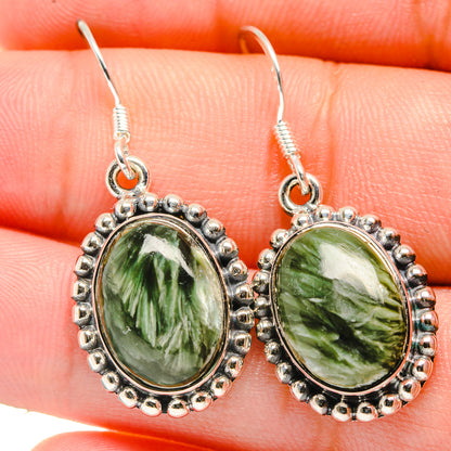Seraphinite Earrings handcrafted by Ana Silver Co - EARR422634