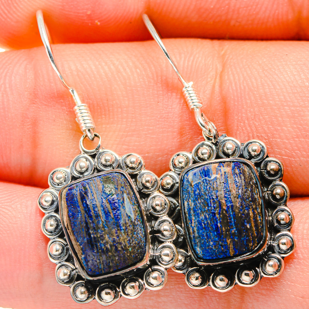 Azurite Earrings handcrafted by Ana Silver Co - EARR422636