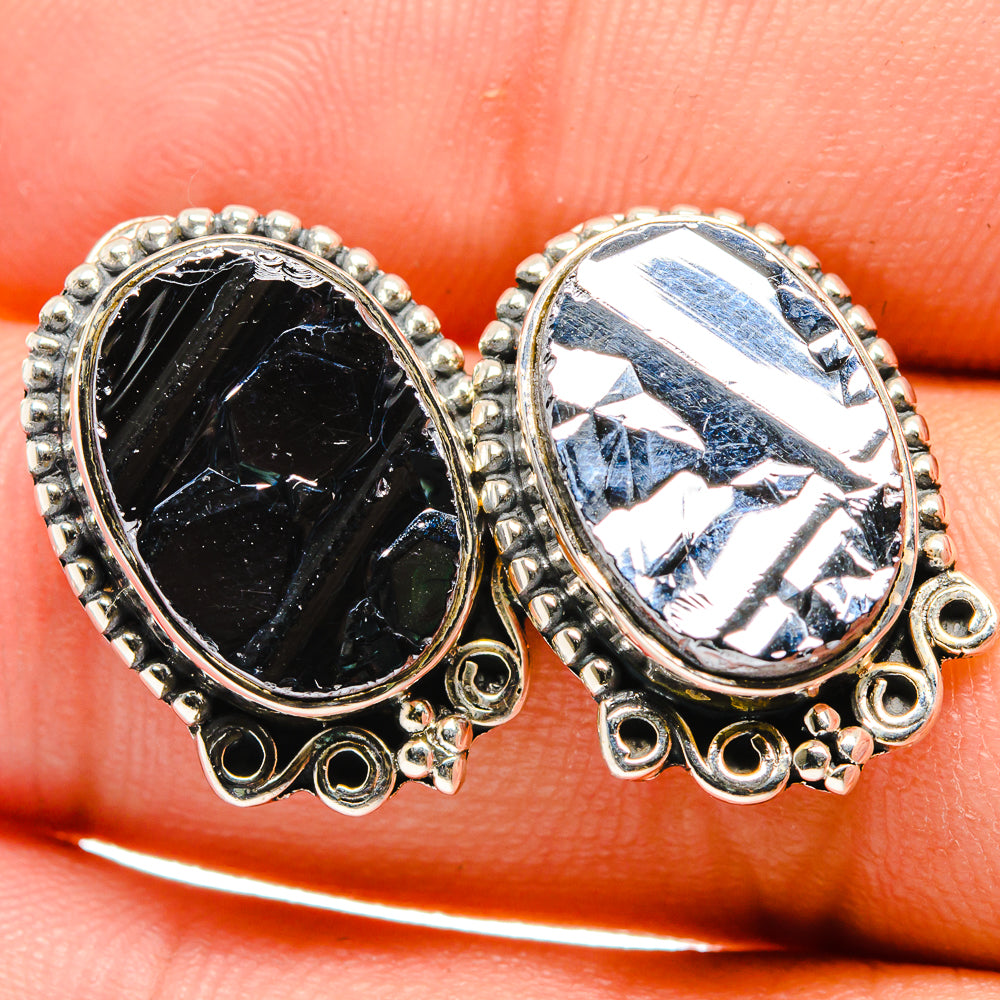 Shungite Earrings handcrafted by Ana Silver Co - EARR422641