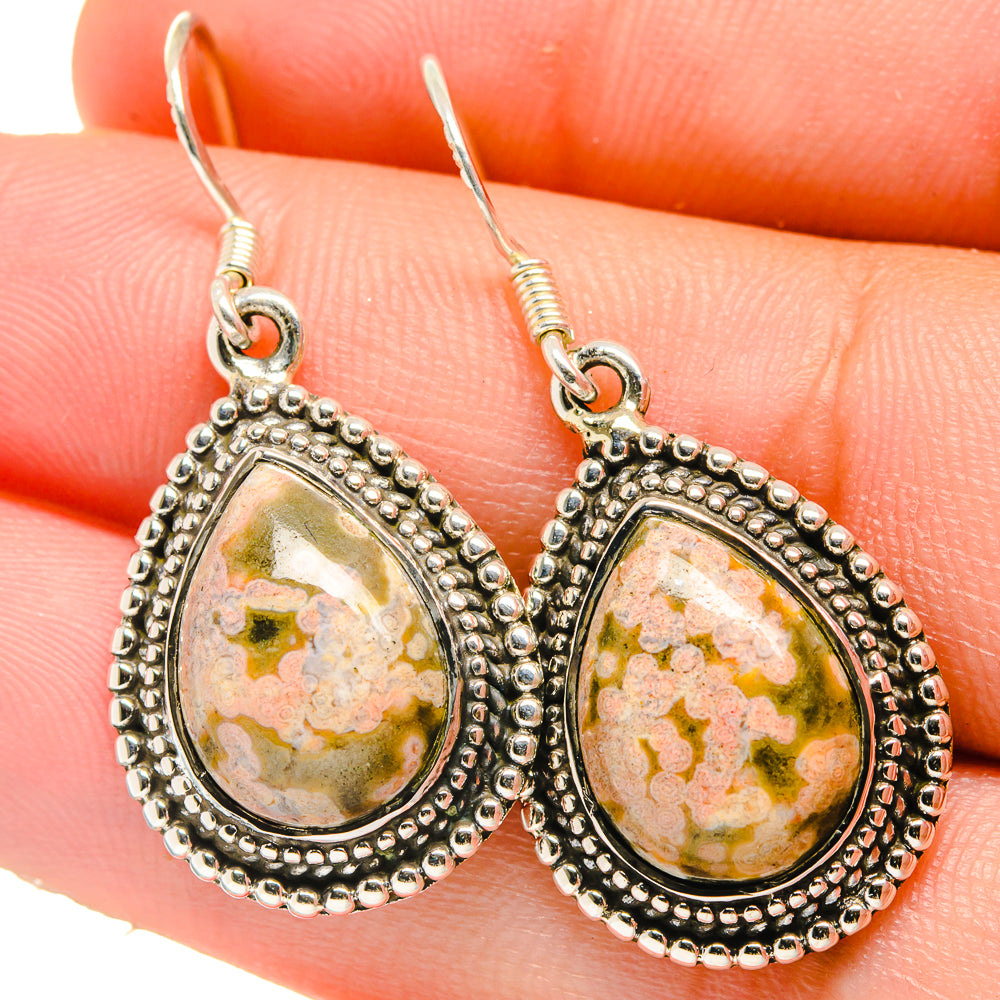 Ocean Jasper Earrings handcrafted by Ana Silver Co - EARR422644