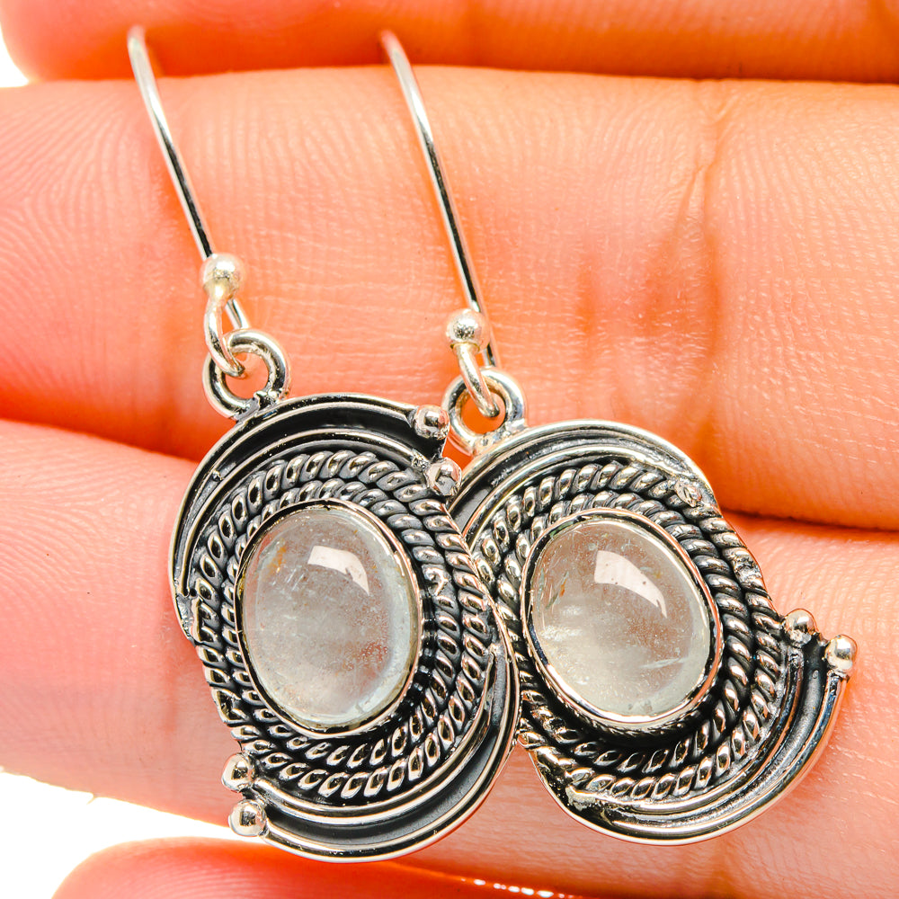 Rainbow Moonstone Earrings handcrafted by Ana Silver Co - EARR422656