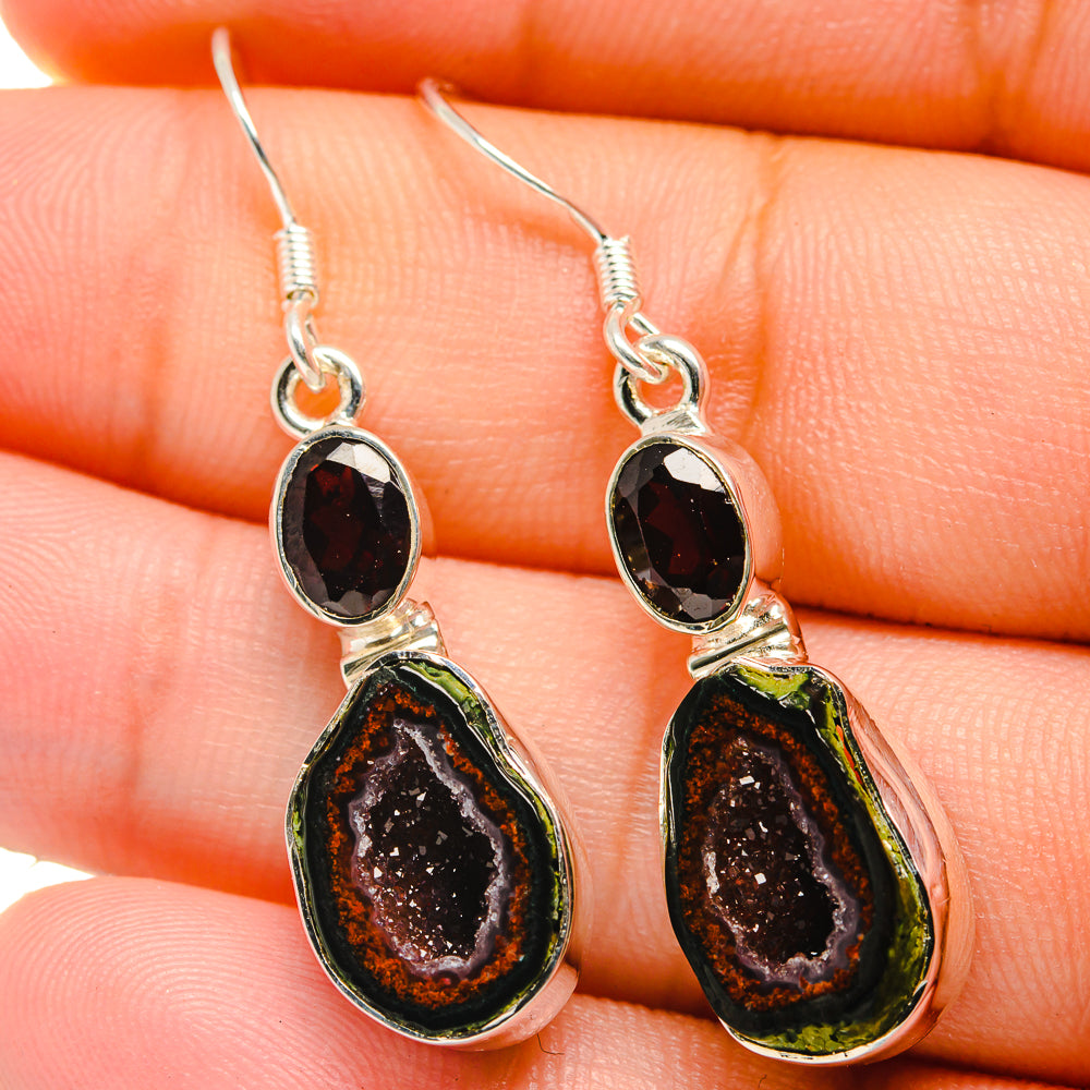 Coconut Geode Druzy Earrings handcrafted by Ana Silver Co - EARR422657