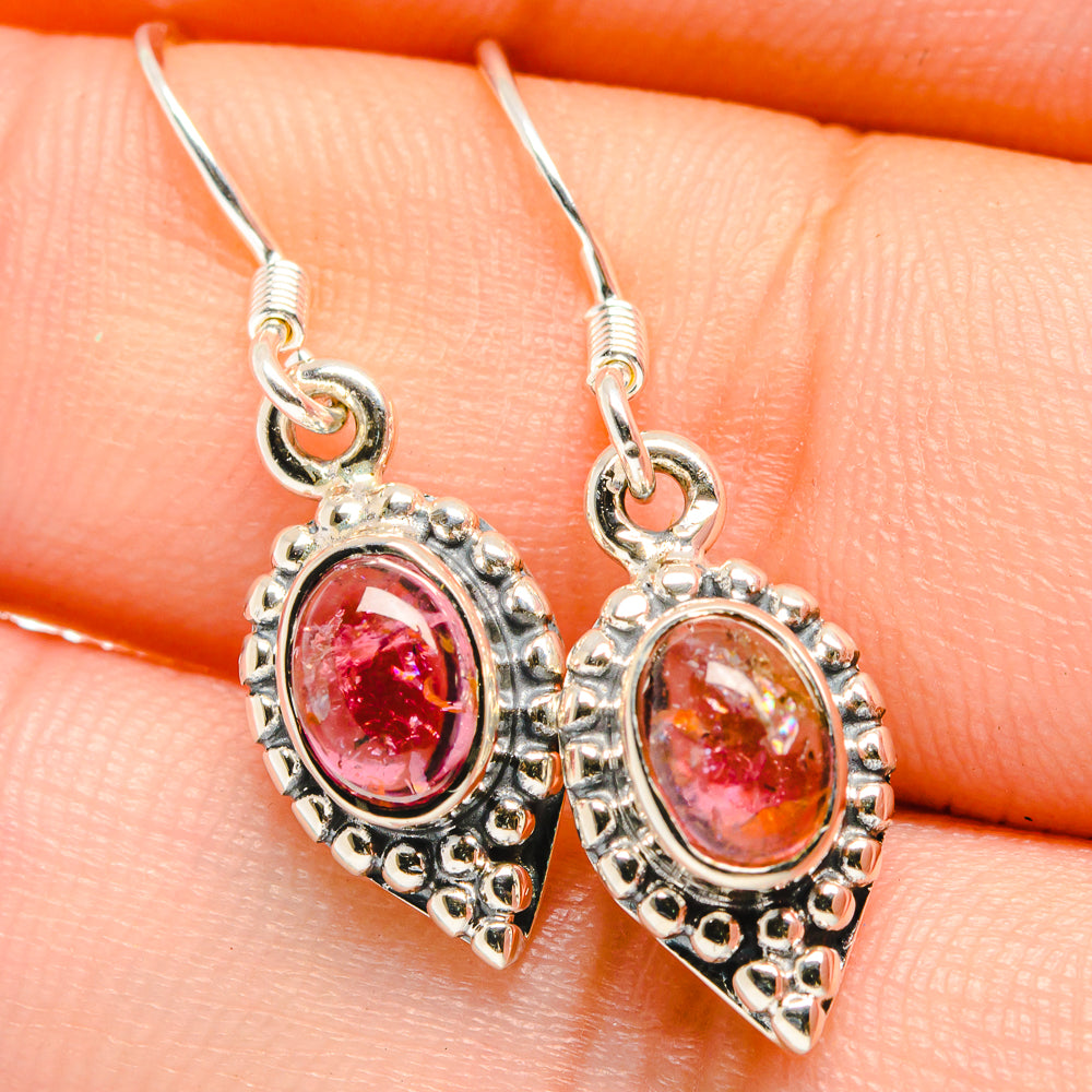 Pink Tourmaline Earrings handcrafted by Ana Silver Co - EARR422666