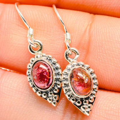 Pink Tourmaline Earrings handcrafted by Ana Silver Co - EARR422666