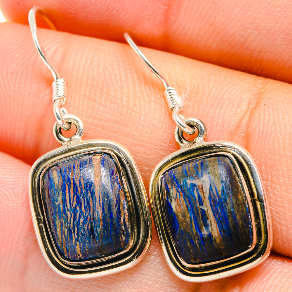 Azurite Earrings handcrafted by Ana Silver Co - EARR422667
