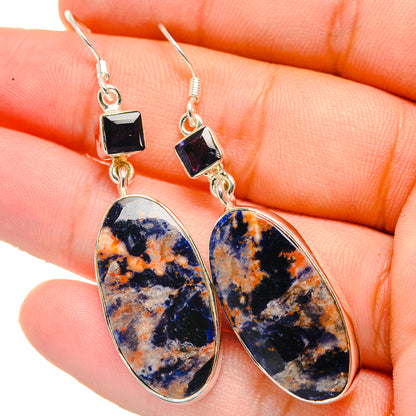 Sodalite Earrings handcrafted by Ana Silver Co - EARR422680