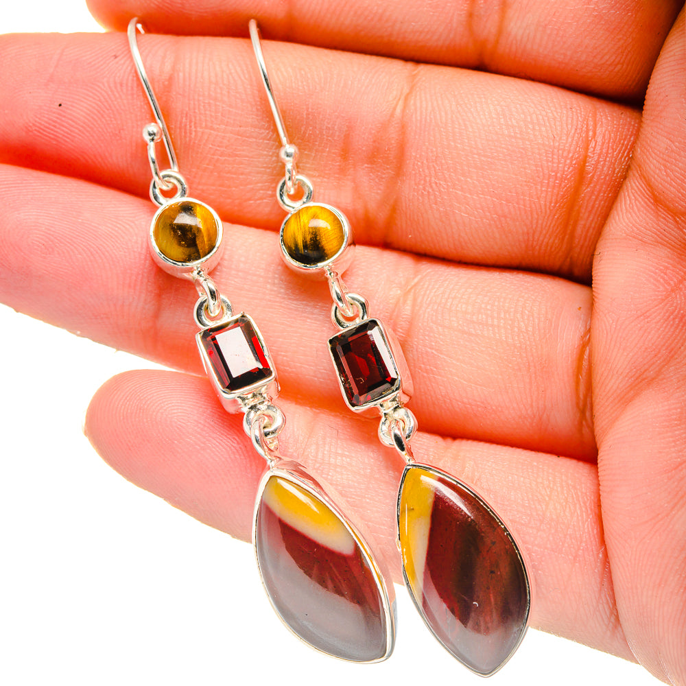 Mookaite Earrings handcrafted by Ana Silver Co - EARR422681