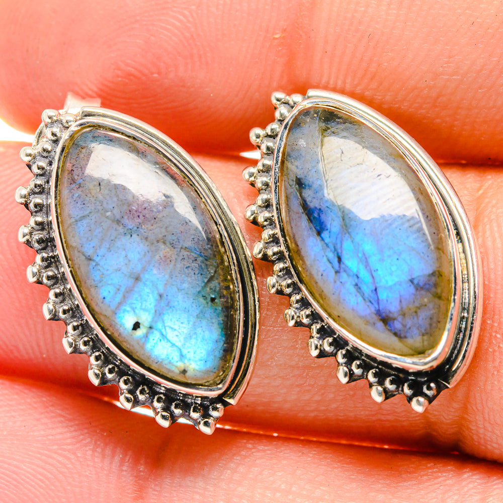 Labradorite Earrings handcrafted by Ana Silver Co - EARR422683