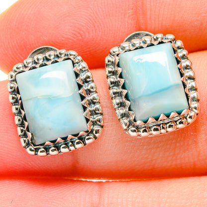 Larimar Earrings handcrafted by Ana Silver Co - EARR422688
