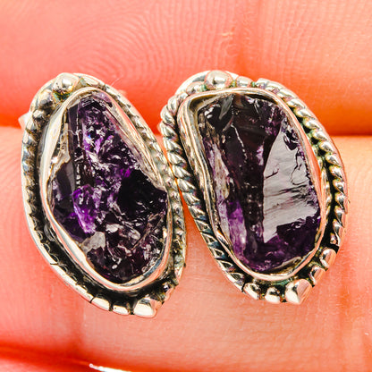 Amethyst Earrings handcrafted by Ana Silver Co - EARR422690