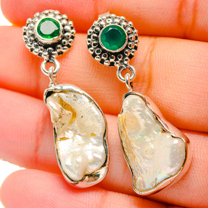Mother Of Pearl Earrings handcrafted by Ana Silver Co - EARR422700